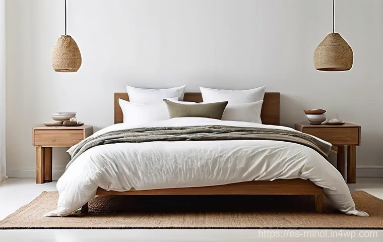 미니멀 인테리어를 위한 텍스타일 선택 - **Prompt:** A serene, minimalist living room bathed in soft, natural light filtering through sheer, ... 미니멀 인테리어를 위한 텍스타일 선택 - **Prompt:** A serene, minimalist living room bathed in soft, natural light filtering through sheer, ...