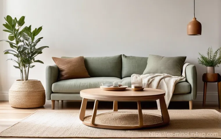 미니멀 인테리어가 주는 편안함 - Image Prompt 1: Serene Living Room Retreat** 미니멀 인테리어가 주는 편안함 - Image Prompt 1: Serene Living Room Retreat**