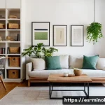 미니멀 인테리어와 에코 디자인 - **A Serene & Decluttered Spanish Apartment:** A bright, minimalist living room in a modern apartment...