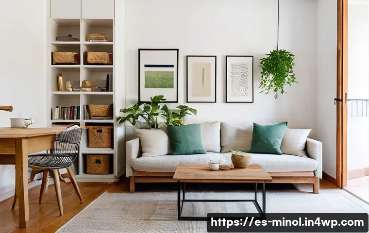 미니멀 인테리어와 에코 디자인 - **A Serene & Decluttered Spanish Apartment:** A bright, minimalist living room in a modern apartment...