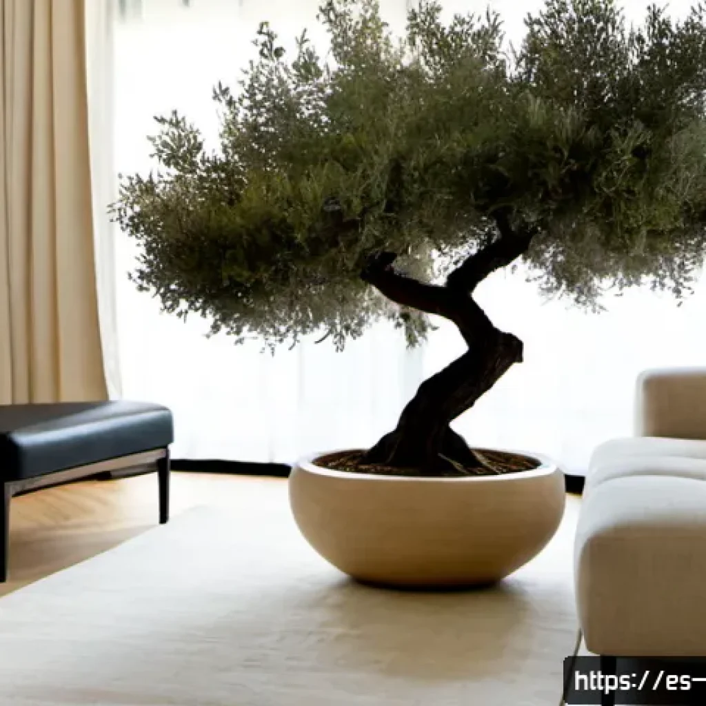 미니멀 인테리어를 위한 고급 가구 추천 - Photorealistic minimalist living room in a refined Madrid apartment, featuring a low-profile ivory b...