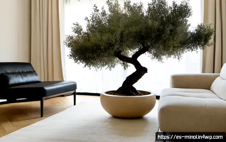 미니멀 인테리어를 위한 고급 가구 추천 - Photorealistic minimalist living room in a refined Madrid apartment, featuring a low-profile ivory b...